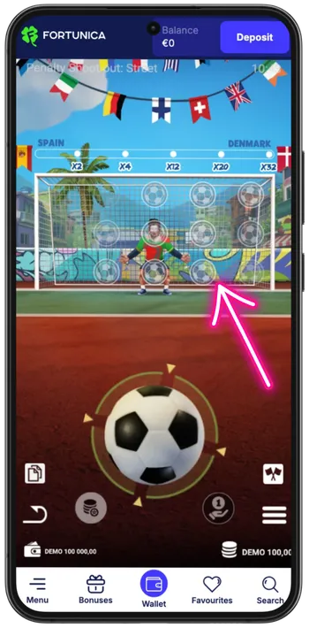 Penalty Shoot Out Street shooting zones goal selection